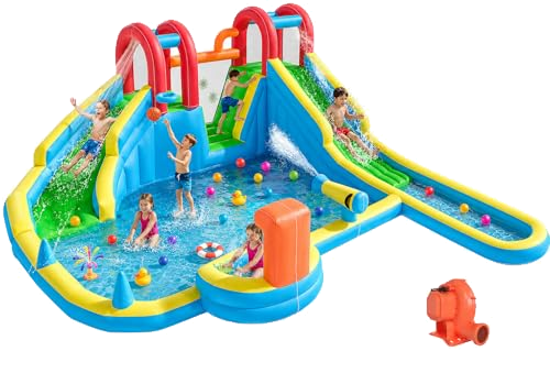 HOMMOW Inflatable Water Slide